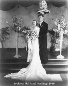 A man and woman posing for a picture.