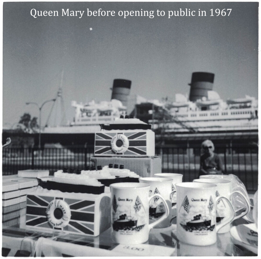 A black and white photo of queen mary